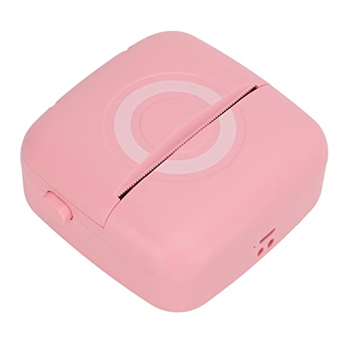 Febuliy Mini Thermal Printer Bluetooth Portable Handheld Sticker Printer 200Dpi USB Charging Small Smart Pink for Office Home