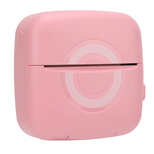 Febuliy Mini Thermal Printer Bluetooth Portable Handheld Sticker Printer 200Dpi USB Charging Small Smart Pink for Office Home