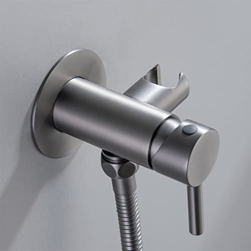 LXPYMXDP Taps, Toilet Sprayer, Wall Mounted Hot and Cold Bidet Taps, Handheld Nappy Sprayer Kit