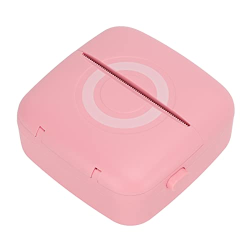 Febuliy Mini Thermal Printer Bluetooth Portable Handheld Sticker Printer 200Dpi USB Charging Small Smart Pink for Office Home