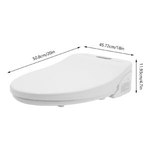 Electric Bidet Toilet Seat, 1000W Smart Bidet Toilet Seat, Elongated Heated Toilet Seat, Adjustable Temperature, Multiple Cleaning Modes