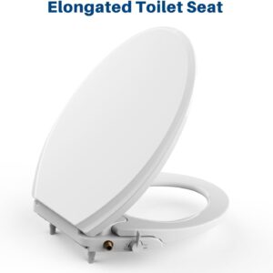 wOod-it Non-Electric Bidets Attachment, Bidet Toilet Seat, Fits Elongated Toilets with Dual Nozzle System, Ambient Water Temperature, Easy Installation