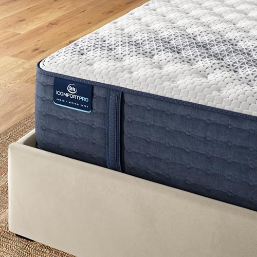 Serta iComfortPro - Kingston 14" Firm Queen Latex Foam Mattress - Cooling System, 5 Support Zones, and Responsive Latex Foam - 100 Night Trial and CertiPUR-US Certified