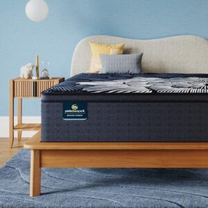 Serta Perfect Sleeper X - Max 15" Plush Pillow Top Queen Quilted Hybrid Mattress - 5 Support Zones and Cooling Tech for a Restorative Sleep - 100 Night Trial, CertiPUR-US Certified