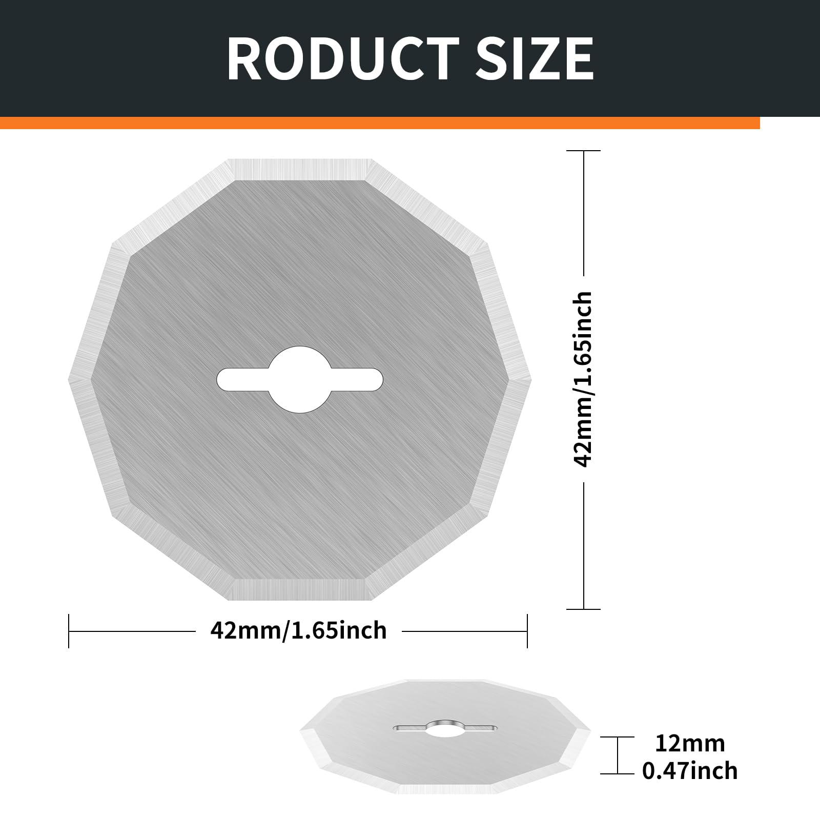 FALESOUL 4 Pcs Replacement Rotary Blades Compatible with Worx WX082L 4V ZipSnip Cordless Electric Scissors, WA2300 Replacement Blades Fits RC2600K,RC2601, RC2602, WX080L, WX081L