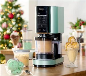 ninja nc301 creami, ice cream, gelato, milkshake, sorbet, and smoothie bowl maker, 7 one-touch programs, green (renewed)