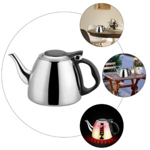 PRETYZOOM 1pc Stainless Steel Kettle Espresso Machines Camping Stove Whistling Kettle Stove Top Tea Kettle Stove Top Kettle Whistling Coffee Pot Water Kettle Stainless Steel Teakettles