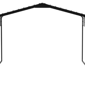 New Yard 12 x 20 x 7 ft Heavy Duty All Steel Carport – All-Weather Steel Canopy Shelter and Steel Frame for Cars, Trucks, Boats, and Outdoor Equipment