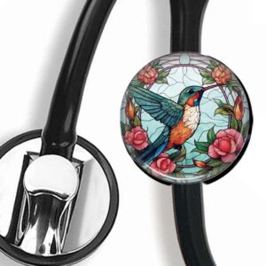 Lovely Bird Personalized Medical Stethoscope Name Tag,Medical Stethoscope Name Tag,Nurse Doctor Name Tag Stethoscope ID Tag Customized