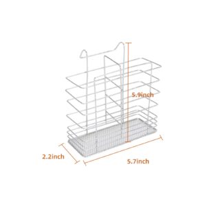 Guangshuohui Dish Drying Rack and Drainboard Set, 2 Tier Large Stainless Steel Sink Organizer Dish Racks with Cups Holder, Utensil Holder, Dish Strainer Shelf for Kitchen Counter