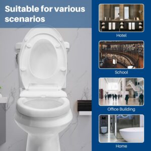 wOod-it Non-Electric Bidets Attachment, Bidet Toilet Seat, Fits Elongated Toilets with Dual Nozzle System, Ambient Water Temperature, Easy Installation