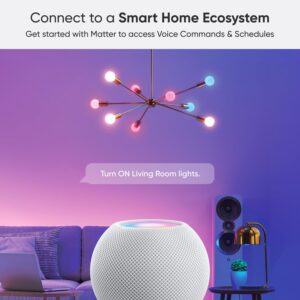 Nanoleaf Essentials Smart LED Color-Changing Light Bulb (60W) - RGB & Warm to Cool Whites, App & Voice Control (Works with Apple Home, Google Home)