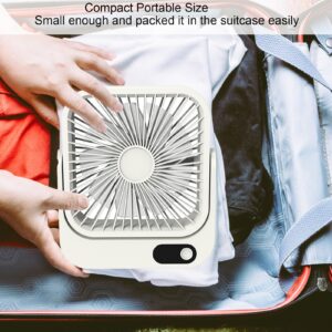 STRUGGANT Portable Fan for Cruise Ship Cabin,Cruise Ship Approved Fan,Cruise Fan with Magnetic Base for Stateroom Ceilings and Walls,USB Rechargeable Fan,Cruise Travel Essentials (1, White)