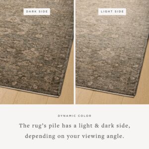 Loloi Magnolia Home by Joanna Gaines Junie Collection JUE-06 Lagoon/Natural 7'-10" x 10'-2", .38" Pile Height, Area Rug