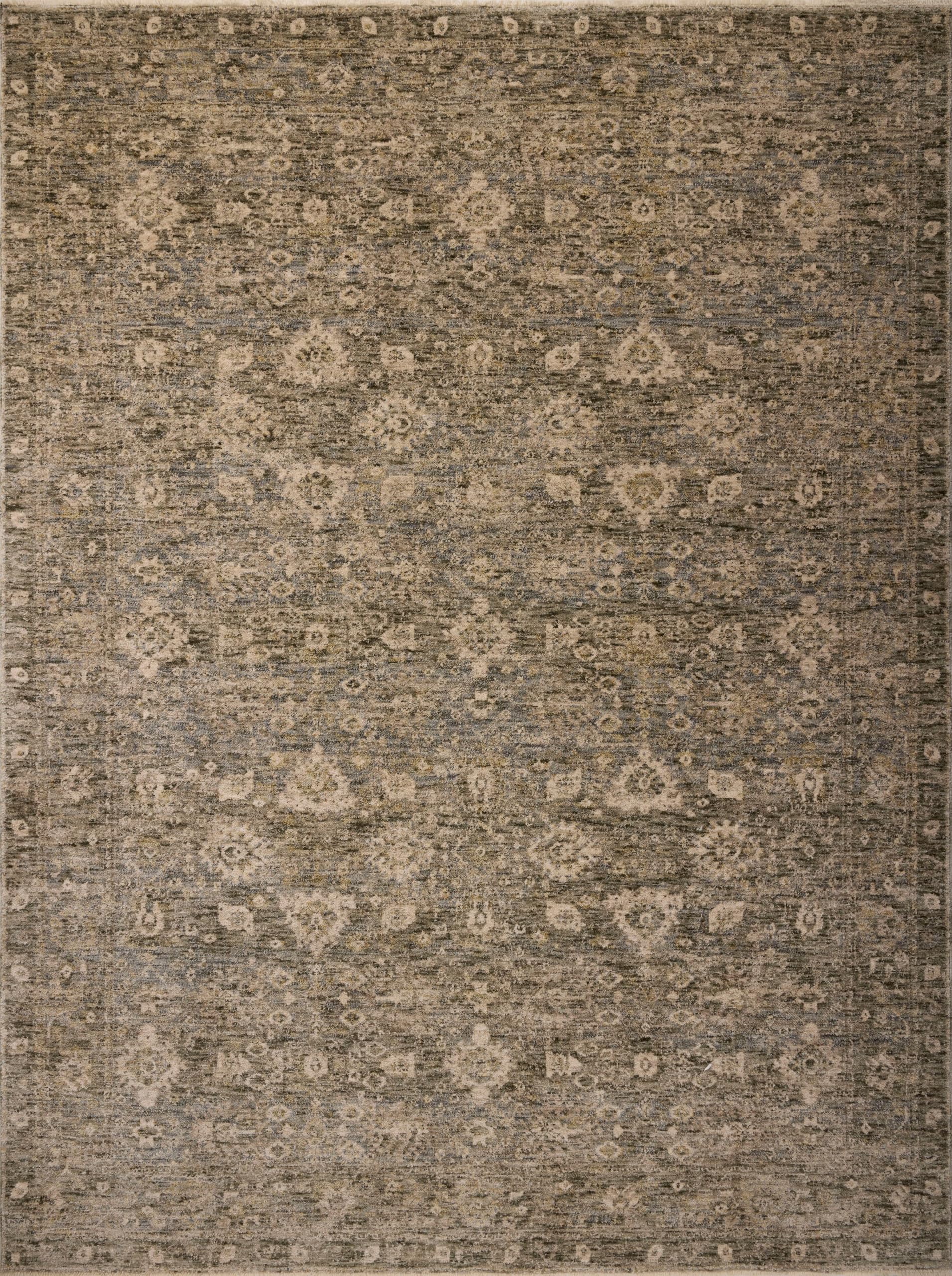 Loloi Magnolia Home by Joanna Gaines Junie Collection JUE-06 Lagoon/Natural 7'-10" x 10'-2", .38" Pile Height, Area Rug