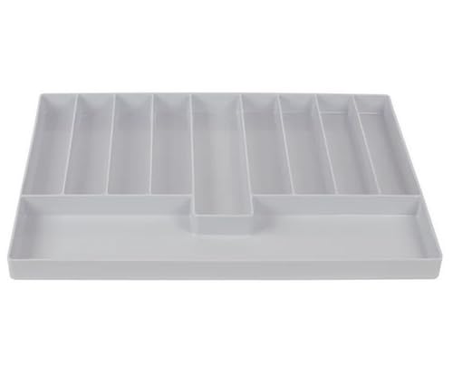 AmeriCan Goods 3/Pieces Dental 4/Section Large Drawer Organizer Tray, Dental Supply Cart Section Divided White Tray for Medical/Dental Supply