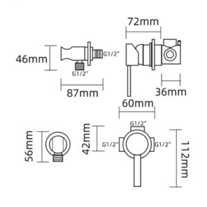 ifgswopq Bidet Sprayer for Toilet Black Hand Bidet Sprayer for Toilet Bidet Toilet Sprayer Jet Kit Hot and Cold Water Booster Flushing,Black,Single Outlet (Black Single Outlet) (Black Single Outlet)