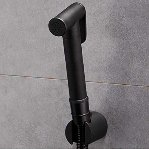 ifgswopq Black Bidet Sprayer Faucet Set with Cold and Hot Water Brass Handheld Toilet Bidet Attachment Pressure Sprayer Wall Mount Portable Shower Sprayer Set/Style a (Style E) (Style a)