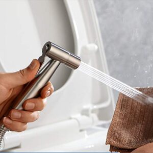 ifgswopq Handheld Toilet Bidet Sprayer Kit Stainless Steel Hand Bidet Faucet for Bathroom Hand Sprayer Shower Self Cleaning