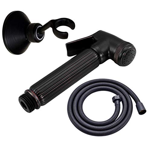 ifgswopq Hand Held Bidet Shower Bidet Sprayer Black Copper Bidet Sprayer Toilet Bidet Faucet Lavatory Gun Bathroom Flushing Tap