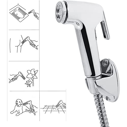 ifgswopq Handheld Toilet Bidet Sprayer Set Stainless Steel Hand Faucet for Bathroom Shower Head Self Cleaning for Home (Color : E) (E)