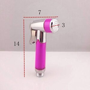 ifgswopq Flower Aspersed Shower Bathroom Accessories Abs Plastic Gun Bidet Toilet Spray Woman Hygienic Shower Washing Nozzle (Color : E) (E)