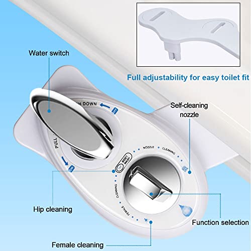 ifgswopq Non-Electric Bidet Toilet Seat Anal Single Left Handle (D 1)