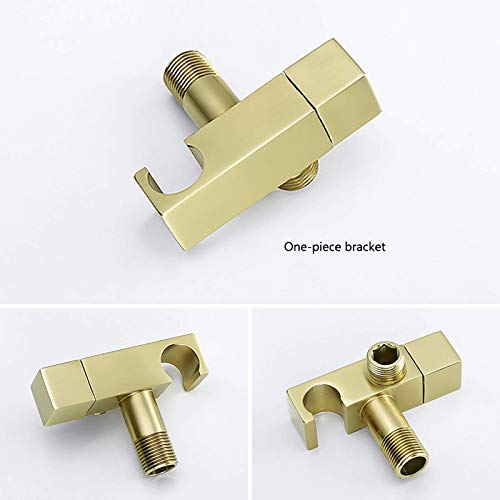 ifgswopq Brushed Gold Handheld Bidet Sprayer for Toilet, Portable Cloth Diaper Sprayer Kit Brass Bidet Sprayer Set Wall Mount Toilet Bidet Sprayer Kit with 1.5M Shower Hose, for Personal Hy