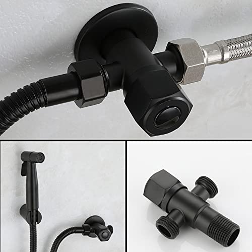 ifgswopq Handheld Toilet Bidet Faucet Sprayer Stainless Steel Bathroom Hand Spraye Gun Set Self Cleaning Shower Head (Color : D) (E)