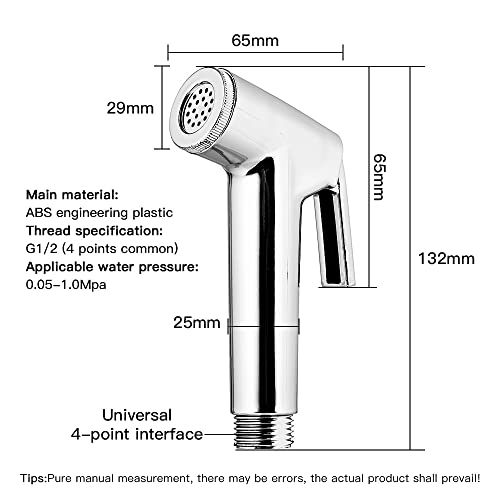 ifgswopq Handheld Toilet Bidet Sprayer Set Stainless Steel Hand Faucet for Bathroom Shower Head Self Cleaning for Home (Color : E) (E)