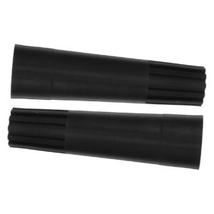 fomiyes 2pcs telescopic pole adapter broom stick pole tip for extension pole threaded handle tips pole adapter mount mop handle end broom handle threaded end broom handle end cap plastic