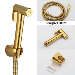 Toilet Faucet Portable Toilet Bidet Sprayer with Single Cold Water Bathroom Shower Valveless (D As Shown)