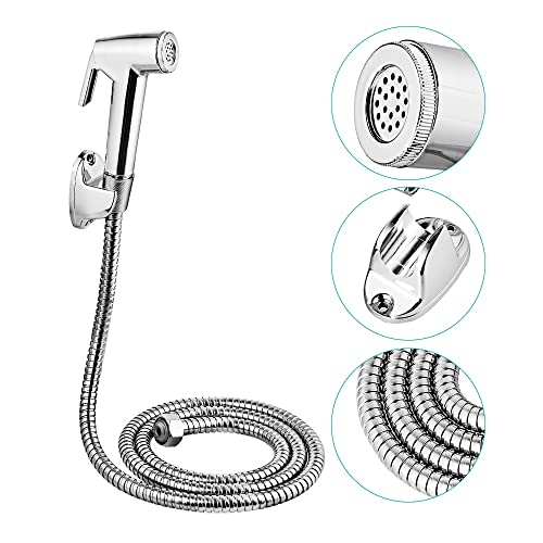 ifgswopq Handheld Toilet Bidet Sprayer Set Stainless Steel Hand Faucet for Bathroom Shower Head Self Cleaning for Home (Color : E) (E)