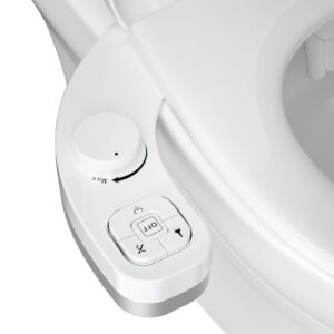 ifgswopq non-electric bidet - self cleaning nozzle (frontal and rear wash) bidet toilet seat attachment, 1 (d 1)