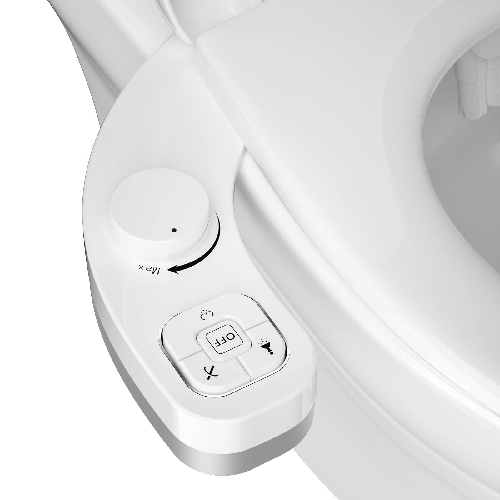 ifgswopq Non-Electric Bidet - Self Cleaning Nozzle (Frontal and Rear Wash) Bidet Toilet Seat Attachment, 1 (D 1)