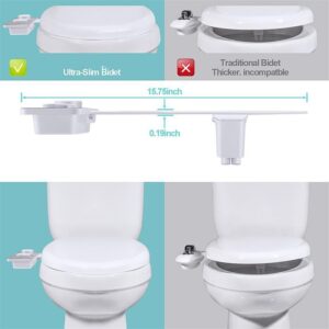 ifgswopq -Thin Non-Electric Nozzles Frontal & Rear Wash for Bathroom Toilet Bidet Sprayer, Uniform Size (D Uniform Size)