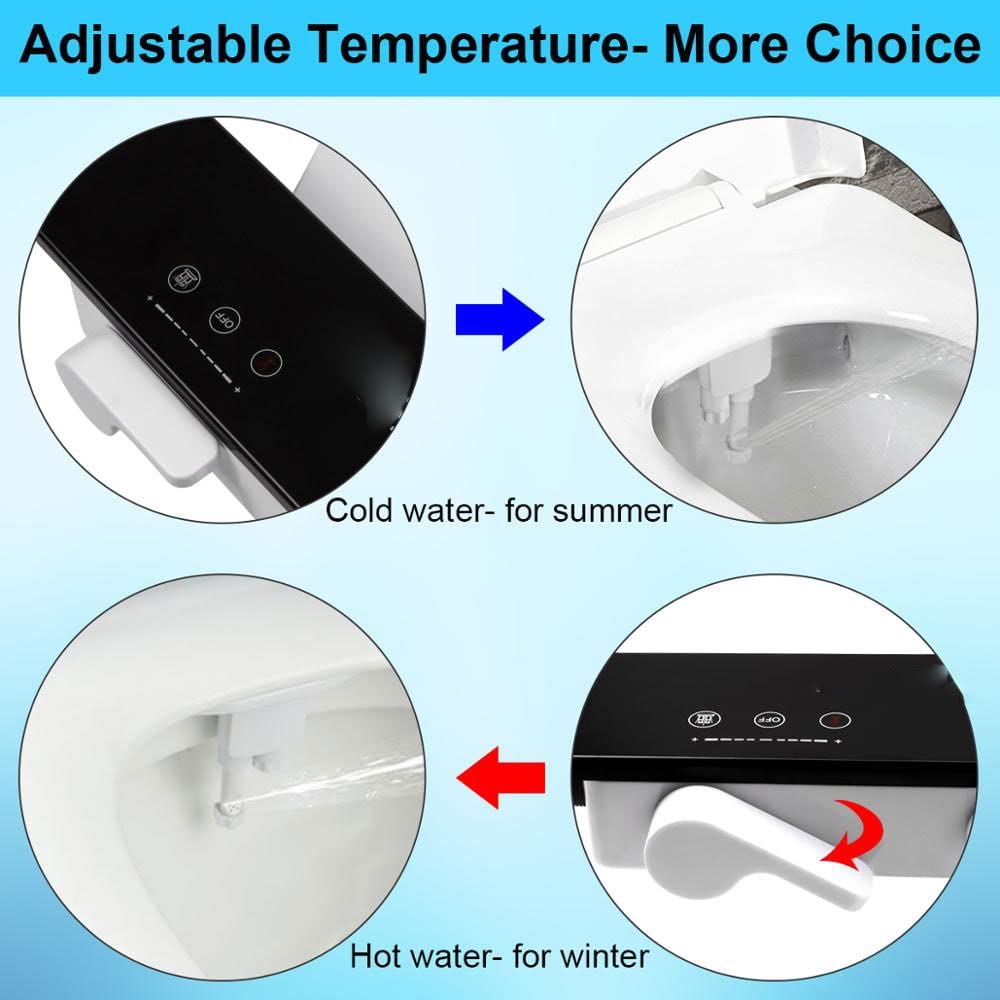 ifgswopq Bidet Toilet Seat Attachment Non-Electric Mechanical Bathroom Washing Nozzle Sprinkler Fresh, 1 (D 1)