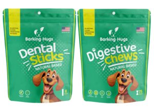 barking hugs digestive chews and dental sticks