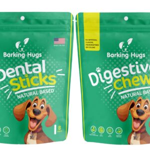 BARKING HUGS Digestive Chews and Dental Sticks