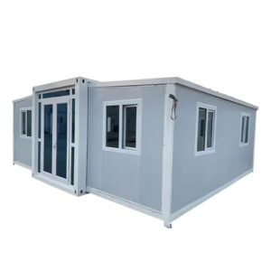 mobile folding expandable container house 3 in 1 foldable prefabricated home two room one hall