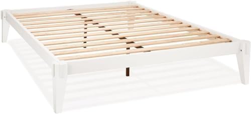 Chalipa Basic Bed Frame Without headboard - Ivory White - Queen