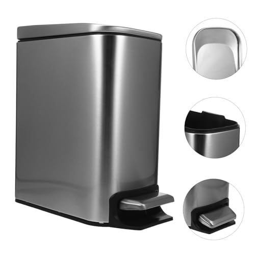 SOESFOUFU Small Trash Can Garbage Can with Lid Trash Bin Restroom Trash Can with Lid Small Bathroom Trash Can with Lid Trash Cans for Bathroom Trash Can Bathroom with Lid Step Trash Can Abs