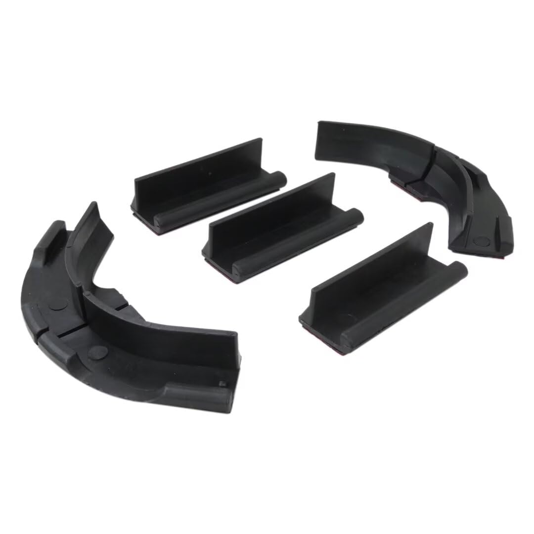 5Pcs 2024 Version Black Light Strip Mounting Bracket for Hue Play Gradient Lightstrip for Flat and Non Flat Back of TV