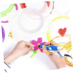 NUOBESTY 10pcs Drawing Board for 3D Printing Pen Plastic Convenient Painting Mat 3D Printing Pen Mat Plastic Basic Template