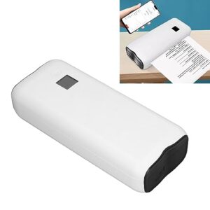 Cosiki Thermal Printer, Portable Printer A4 Thermal Printer Rechargeable Portable Inkless Thermal Printer for Home School Office