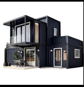 s.e.q double story fully equipped luxury prefab house, expandable container villa with balcony, luxury home, stairs fully equipped 1 kitchen 1 bathroom bedrooms free bed set