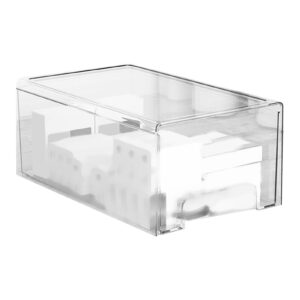 clear acrylic drawer organizer dustproof large capacity elegant storage box for makeup medicine desktop counter