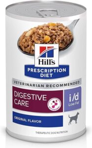 hill's i/d low fat original flavor pate wet dog food 6/13 oz