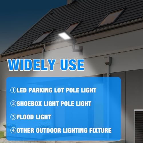 G GJIA led Parking lot Light with Wall Mount Bracket