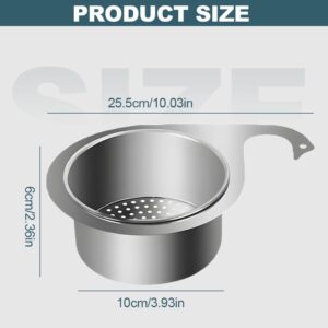 Stainless Steel Swan Sink Strainer Basket, Stainless Steel Draining Basket for Sink, 2024 Multi-Functional Drain Basket Quick Drain Kitchen Tools, Sink Hangs on Faucet Fits All Sink (1pc)